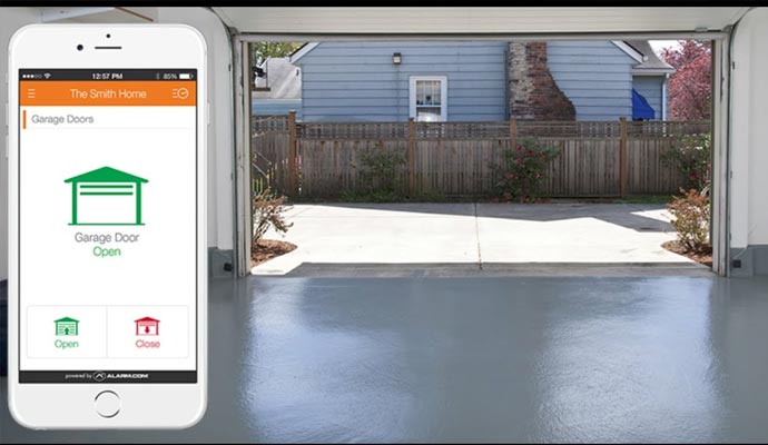 5877gdpk Honeywell Wireless Z Wave Garage Door Kit W Indoor Alarm Siren And Strobe Light
